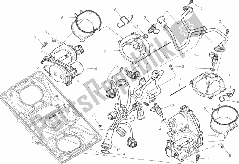 Todas las partes para Cuerpo Del Acelerador de Ducati Superbike 959 Panigale ABS Thailand 2019